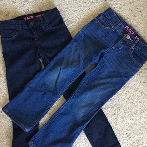 NWOT 2 pairs children’s place girls jeans 6 bundle